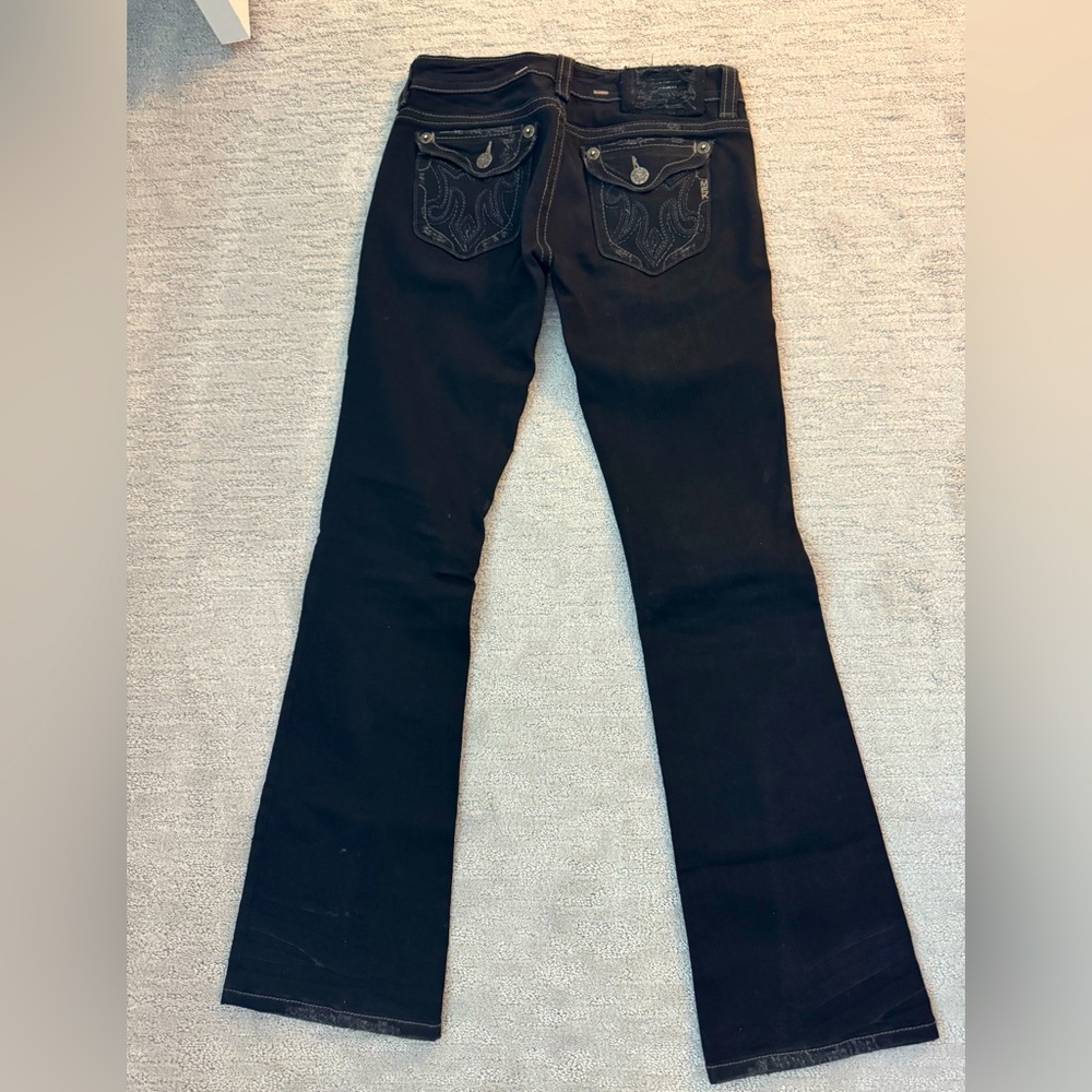 MEK black denim jeans, size 28